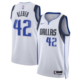 Män Dallas Mavericks Tröja Maximilian Kleber 42 Nike 2022-23 Association Edition Vit Swingman